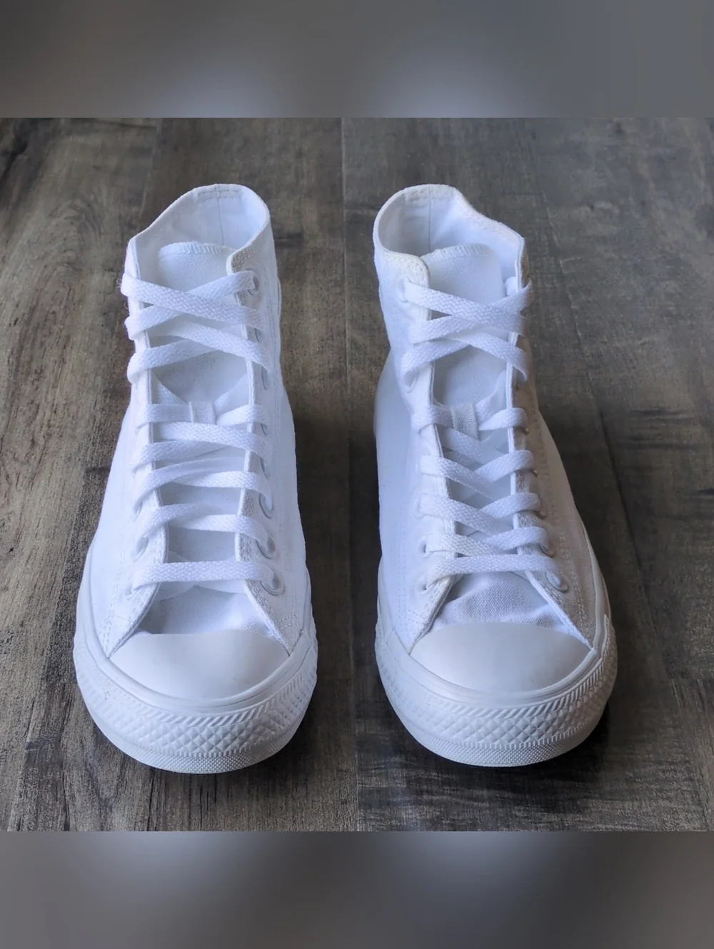 Converse Mens Chuck Taylor All Star High 1U646F White Size 8 - Picture 2 of 10